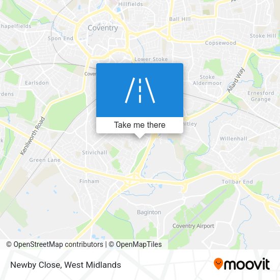 Newby Close map