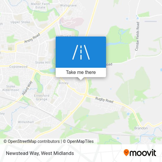 Newstead Way map
