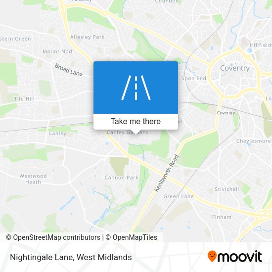 Nightingale Lane map