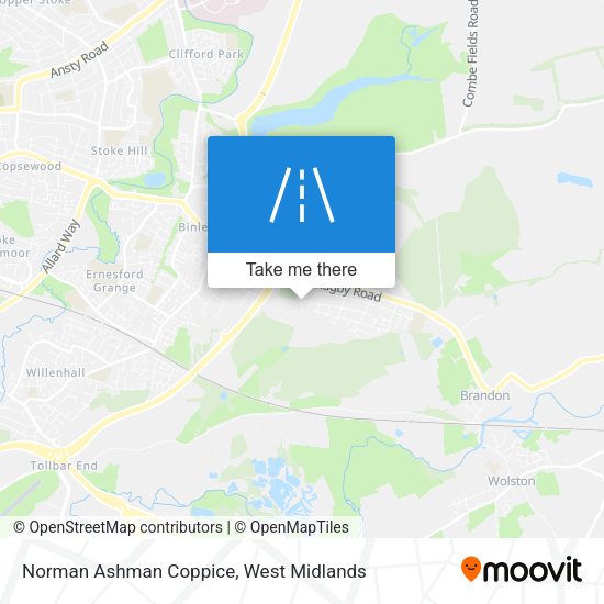 Norman Ashman Coppice map