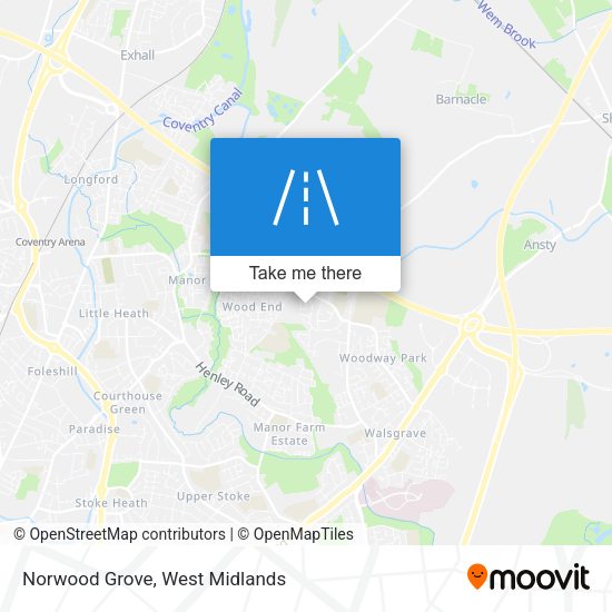 Norwood Grove map