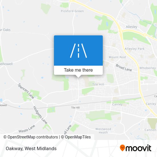 Oakway map