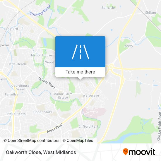 Oakworth Close map