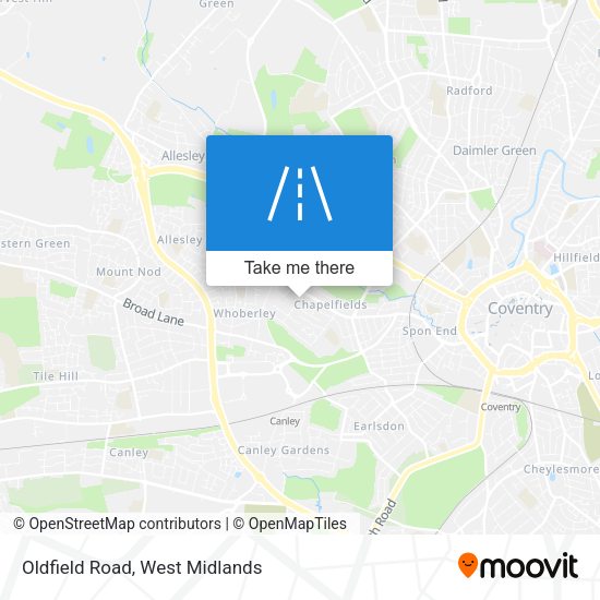 Oldfield Road map