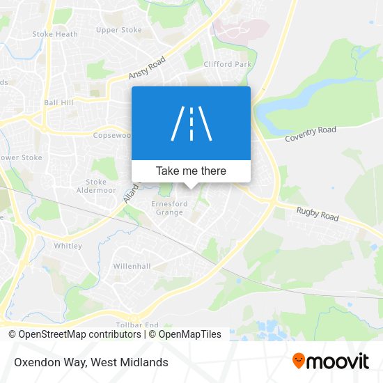 Oxendon Way map