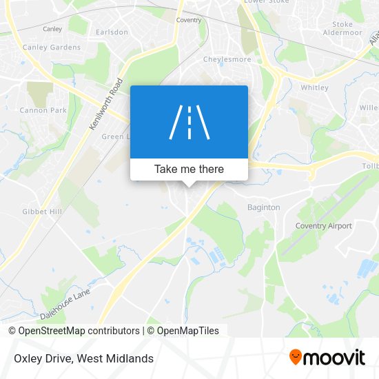 Oxley Drive map