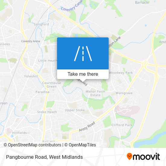 Pangbourne Road map