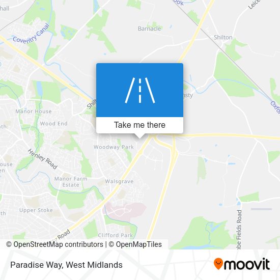 Paradise Way map