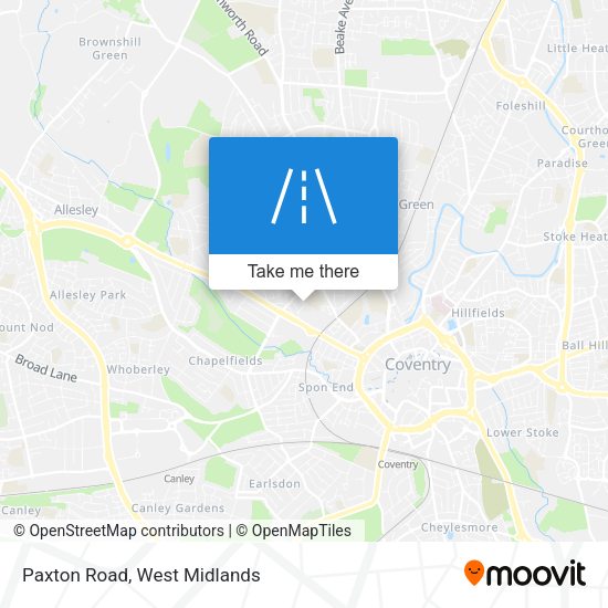 Paxton Road map