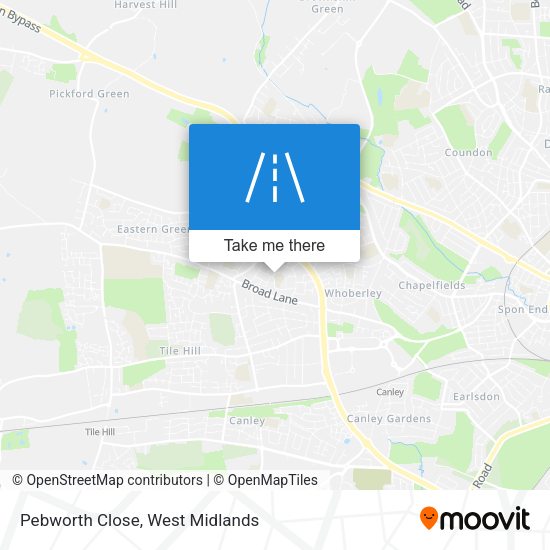 Pebworth Close map