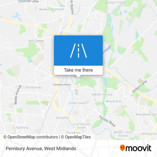 Pembury Avenue map