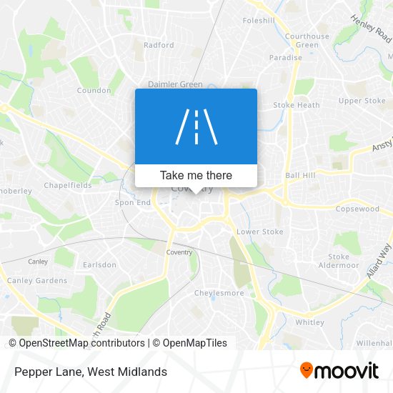 Pepper Lane map