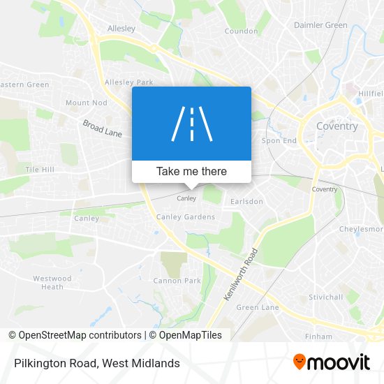 Pilkington Road map