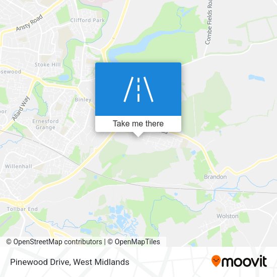 Pinewood Drive map