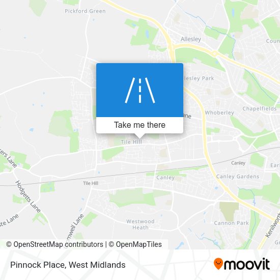 Pinnock Place map