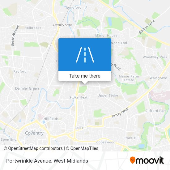 Portwrinkle Avenue map