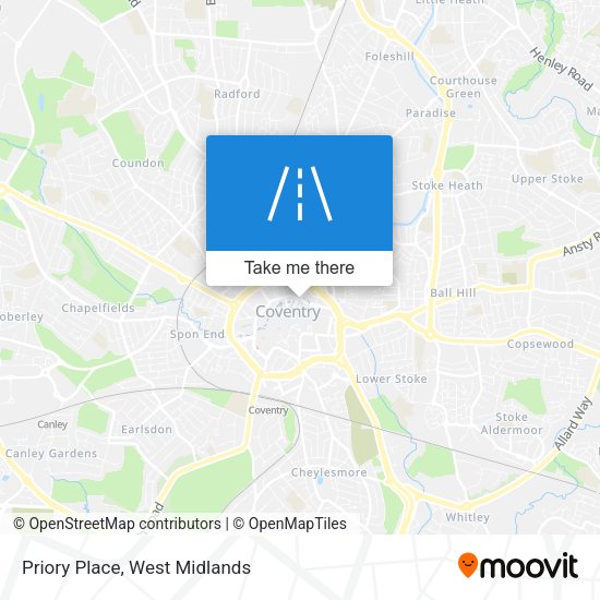 Priory Place map