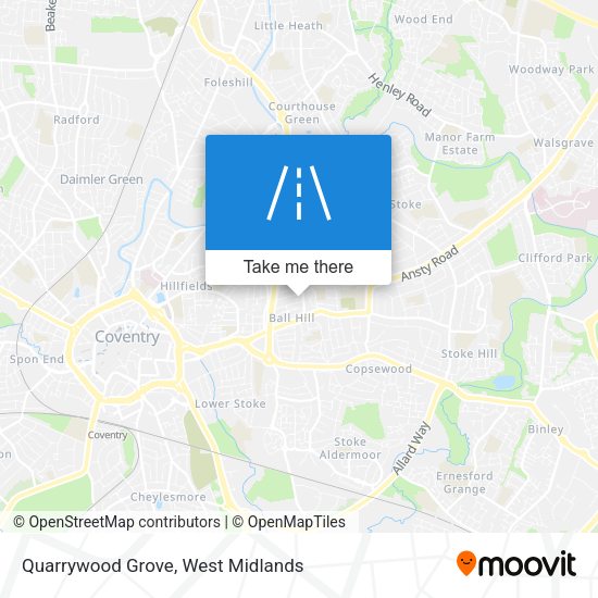 Quarrywood Grove map