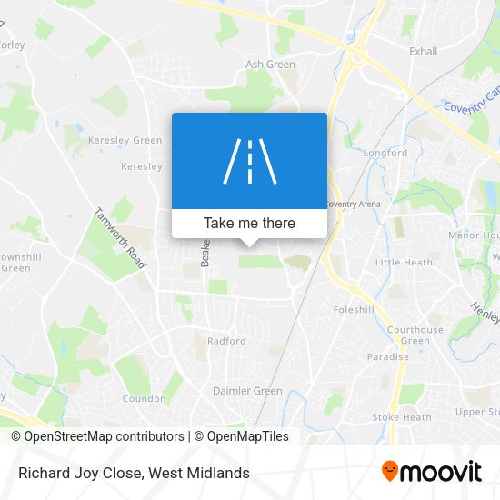 Richard Joy Close map