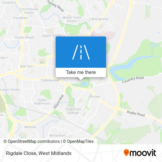 Rigdale Close map