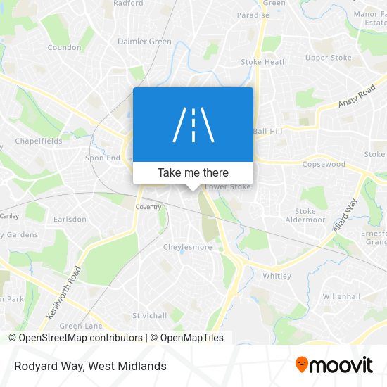 Rodyard Way map