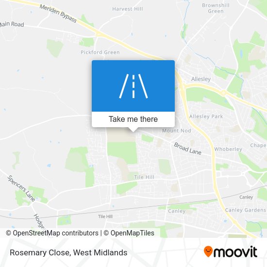 Rosemary Close map