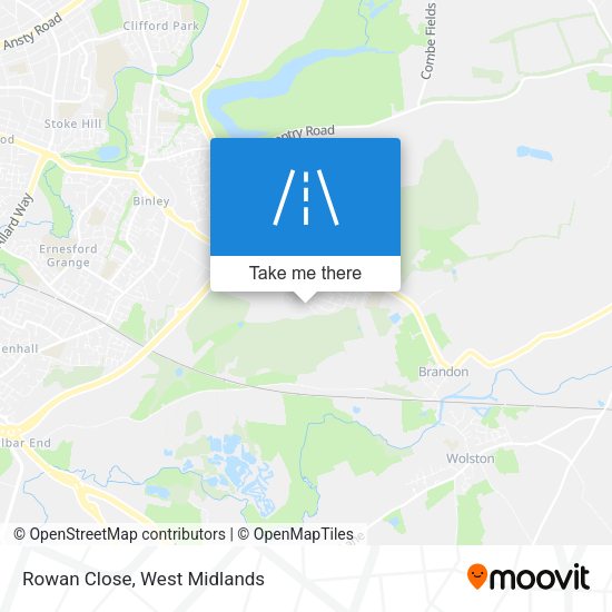Rowan Close map