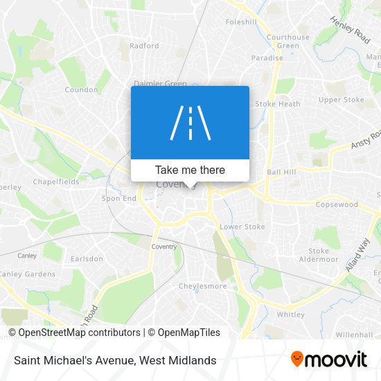 Saint Michael's Avenue map