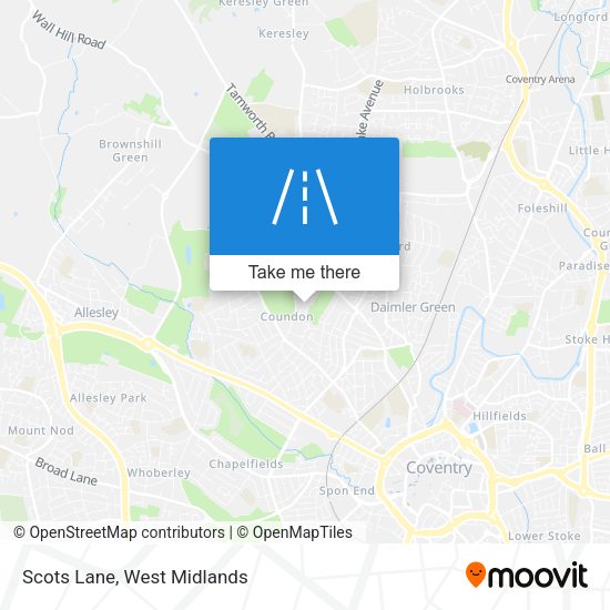 Scots Lane map