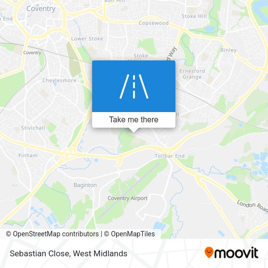Sebastian Close map