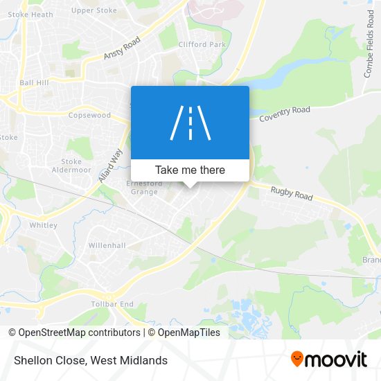 Shellon Close map