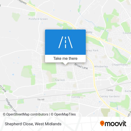 Shepherd Close map