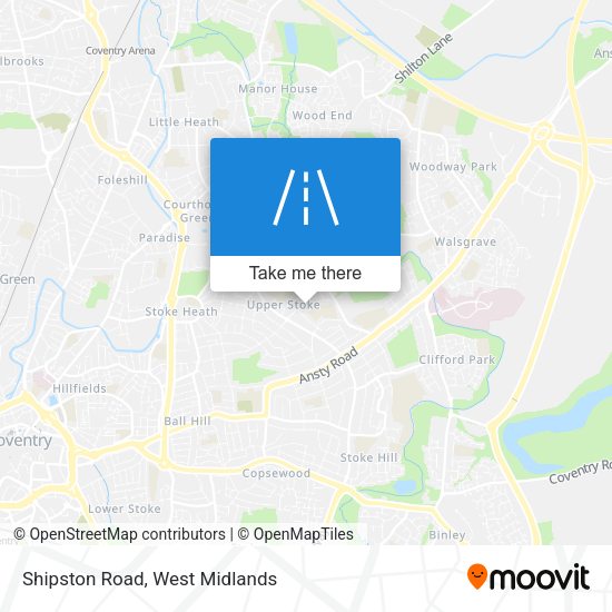 Shipston Road map