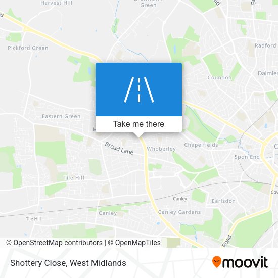 Shottery Close map