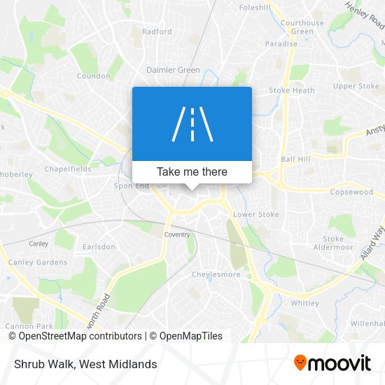 Shrub Walk map