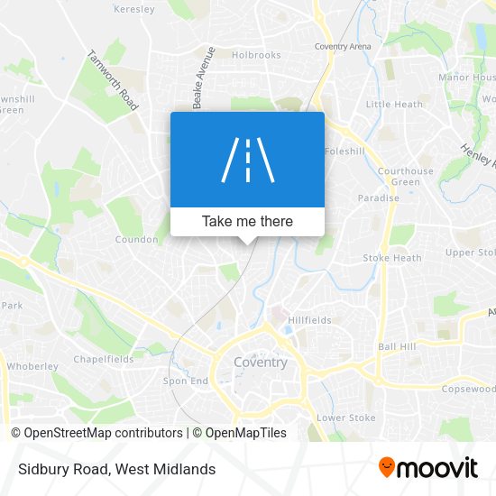 Sidbury Road map