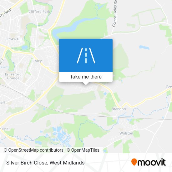 Silver Birch Close map