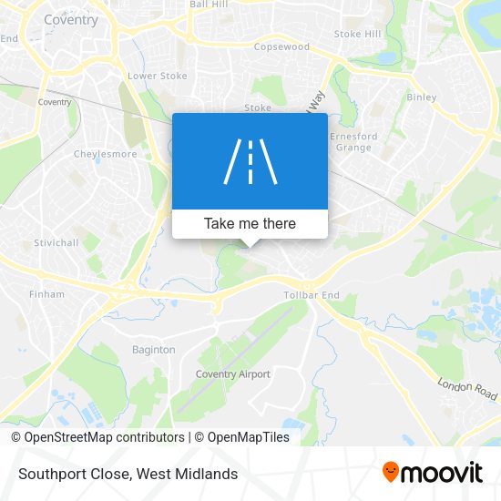 Southport Close map