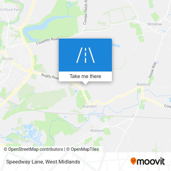 Speedway Lane map