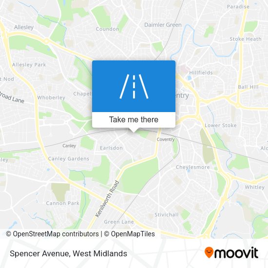 Spencer Avenue map