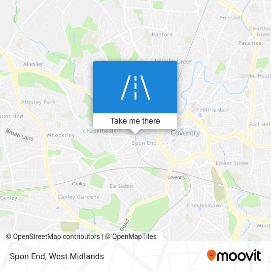 Spon End map