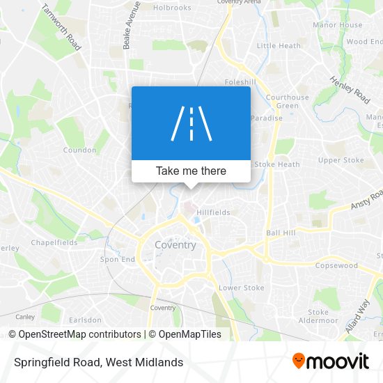 Springfield Road map