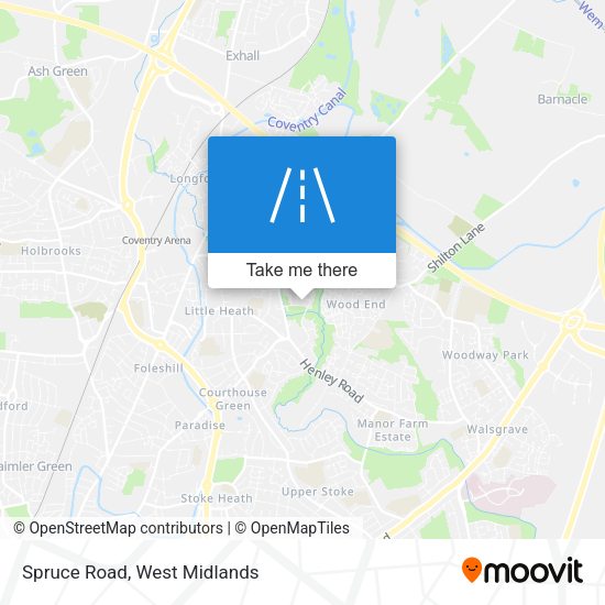 Spruce Road map