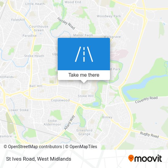 St Ives Road map