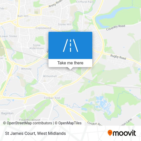 St James Court map