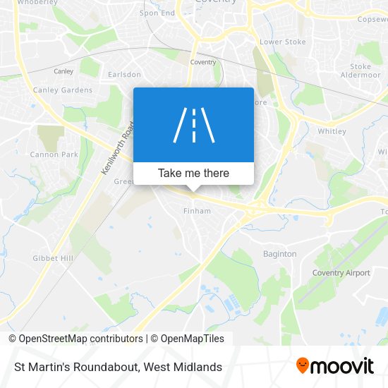 St Martin's Roundabout map