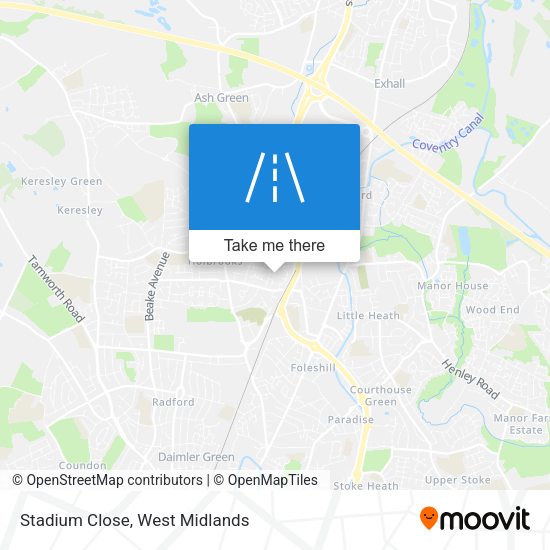 Stadium Close map