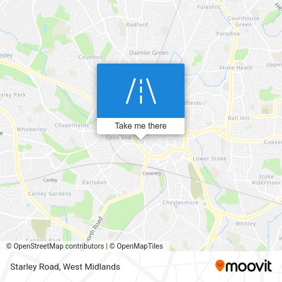 Starley Road map