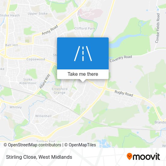 Stirling Close map