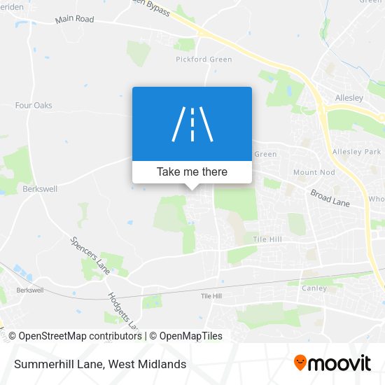 Summerhill Lane map
